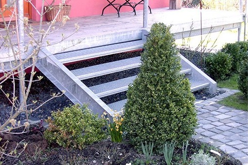 Edelstahltreppen